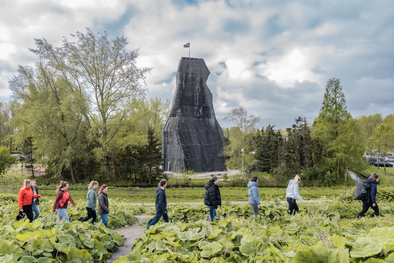 De teambuildingswandeling in het recreatiegebied De Rottemeren