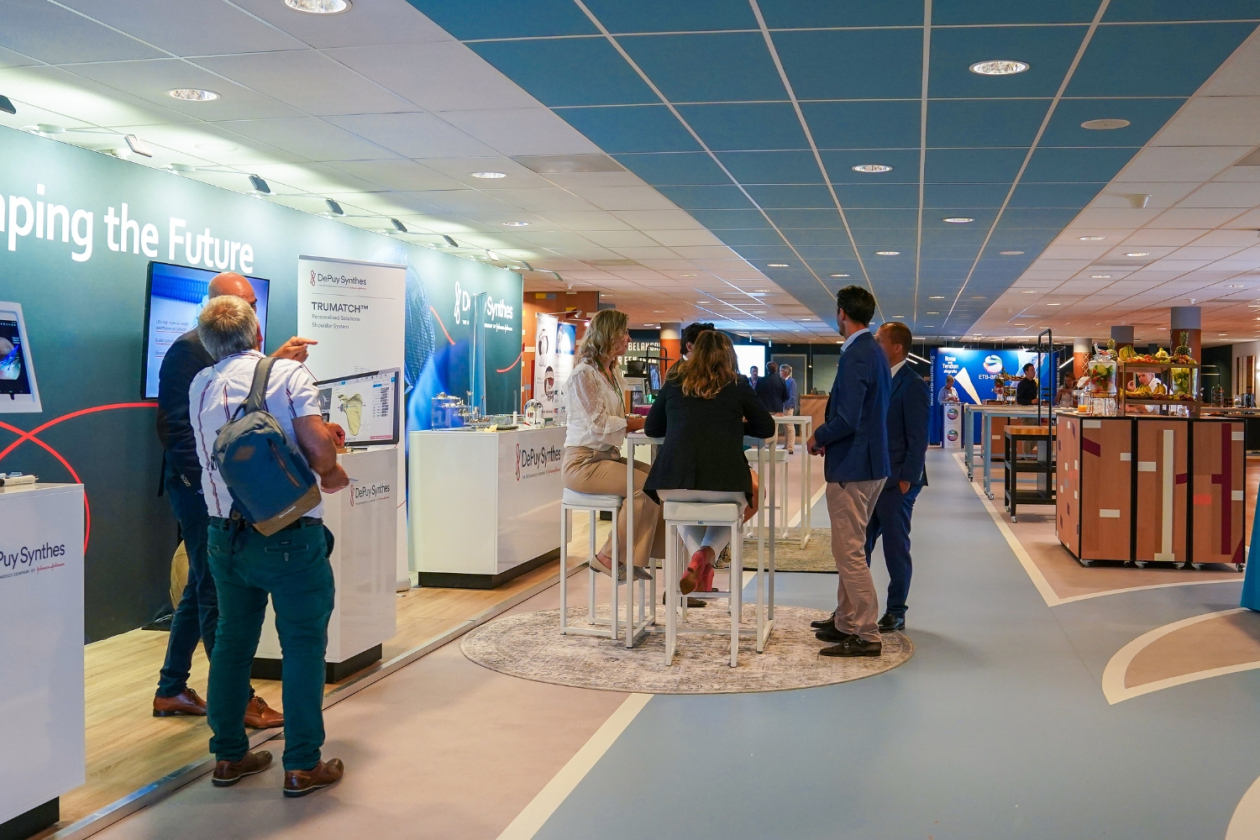 Sportfoyer tijdens een medisch congres