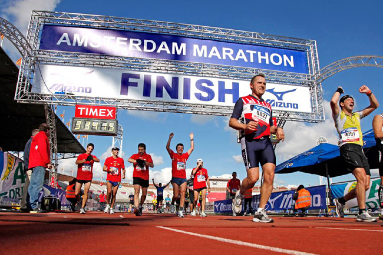 Aankleding Amsterdam Marathon