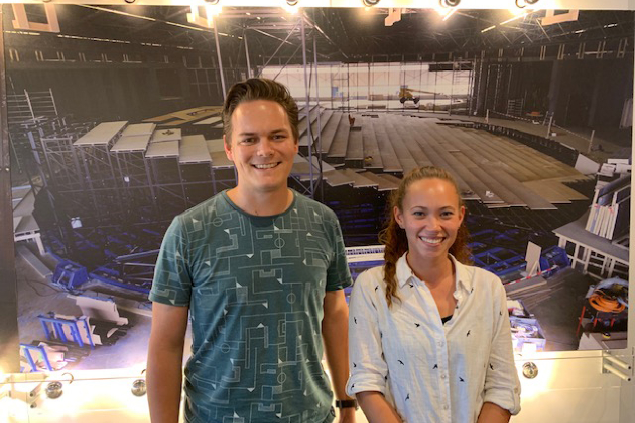 Ralph Dik (links) en Yasmin Croese