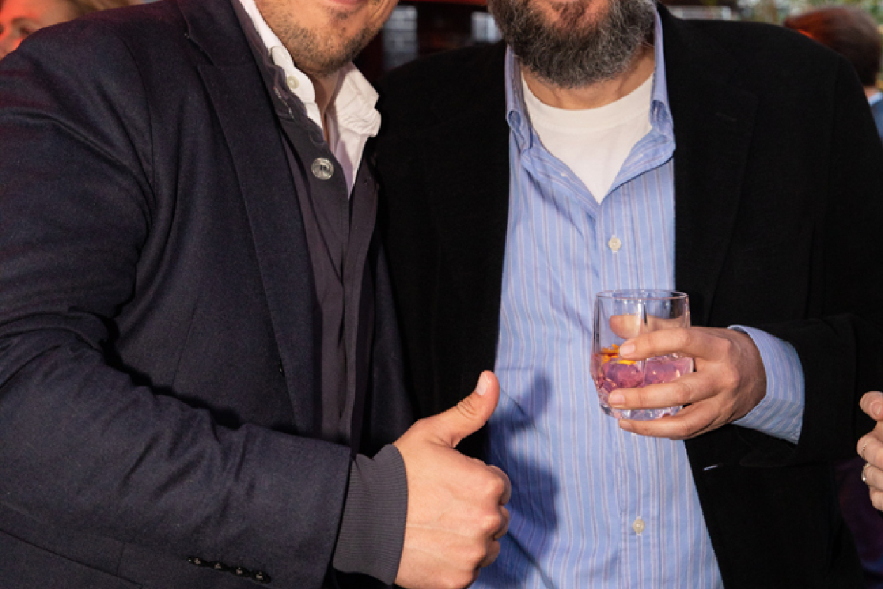 François Verhoeven (PINKORANGE) en John Knappers (Events.nl)