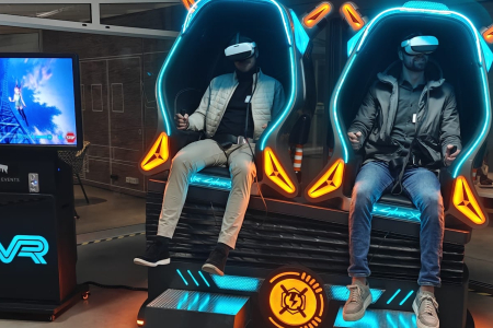 Motion VR 9D simulator in actie