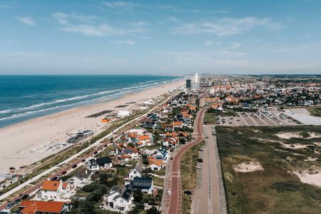 Dronefoto van Zandvoort