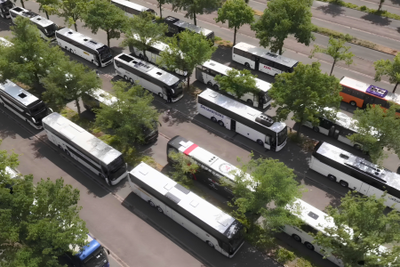 Overzicht bussen bij evenement