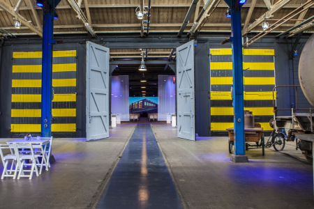 Industriële evenementenlocatie voor een congres, beurs of (bedrijfs)feest