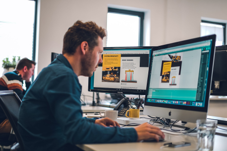 Maglr - designer werkt in de Pro Editor