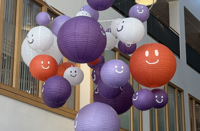 Lampionnen met smiley