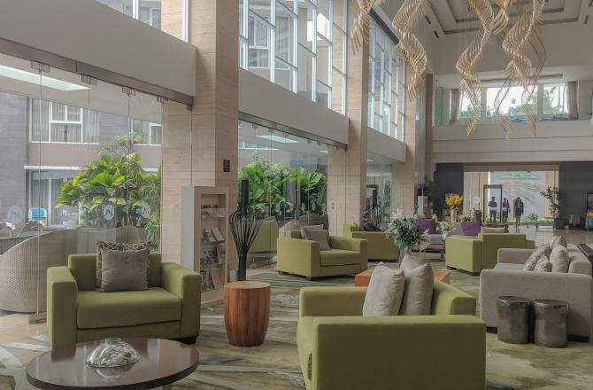 hotel lobby
