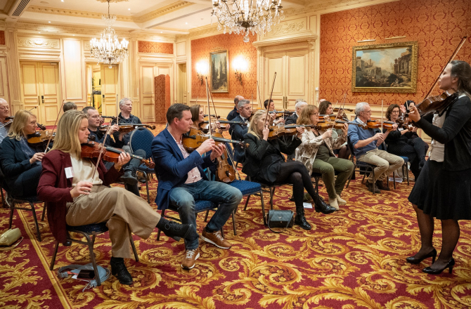 teambuilding met viool