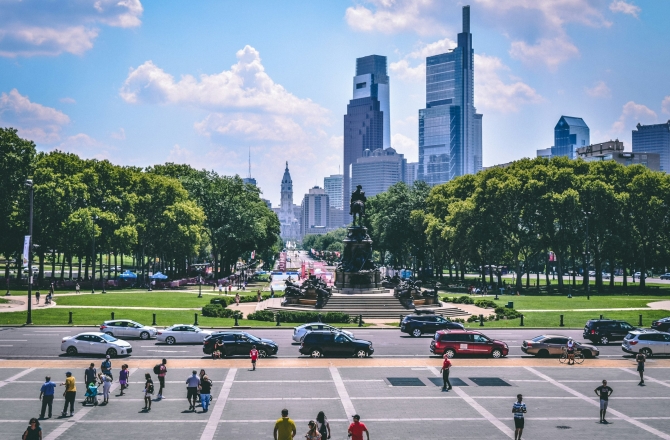 Stadsaanzicht Philadelphia