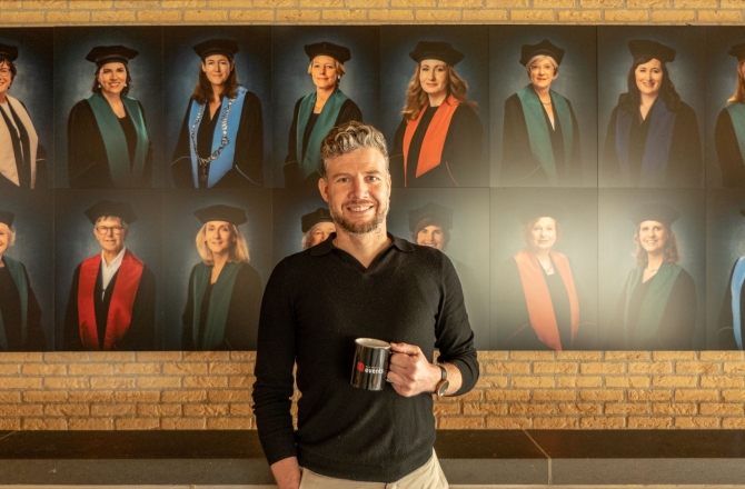 Maarten Sauter met Events.nl mok in hand