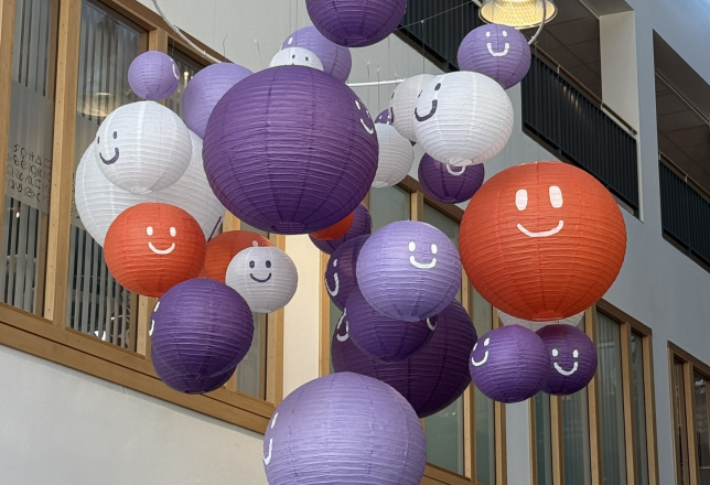 Lampionnen met smiley