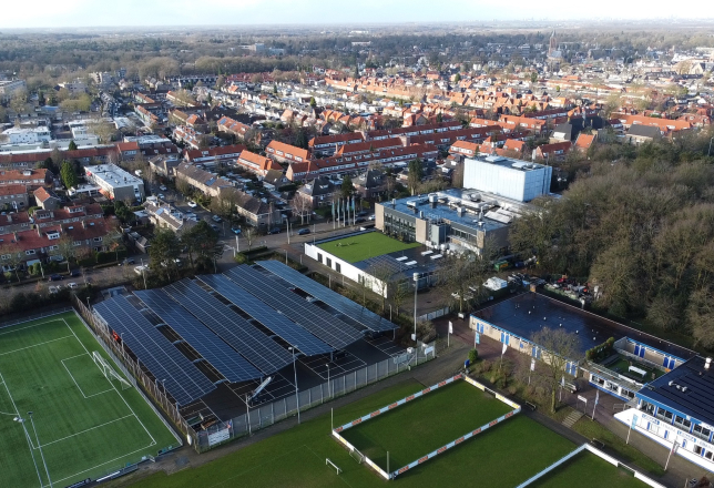 Solar carport spant bussum
