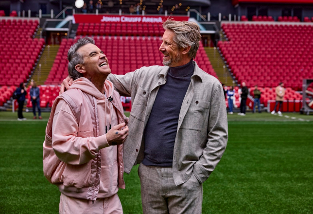 robbie williams en edwin van der sar