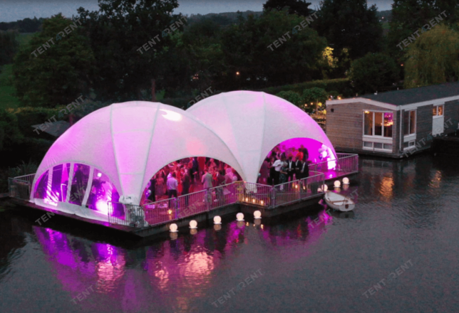 Dome tent event water