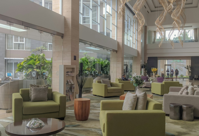 hotel lobby