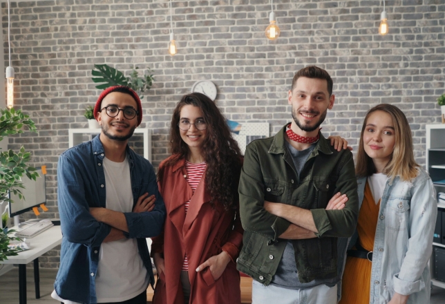 Vrolijke collega's