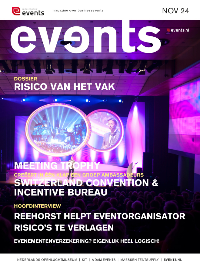 Cover magazine Events november 2024
