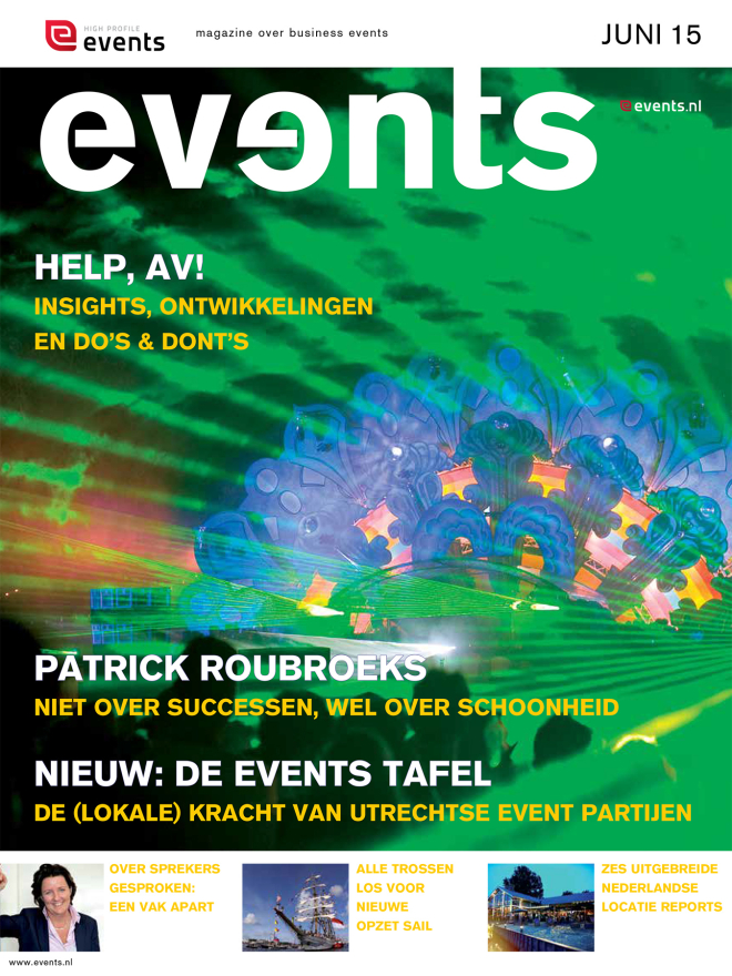 successen en schoonheid, cover Events magazine 
