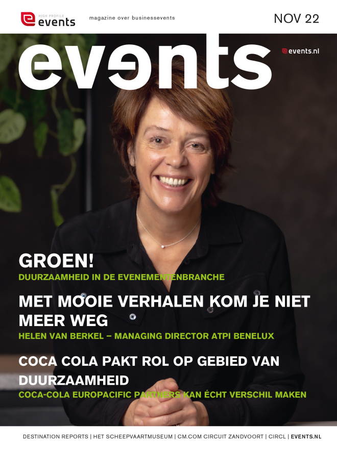 Duurzaamheid, cover Events magazine 